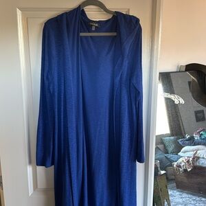 Laila Jayda hooded open long cardigan